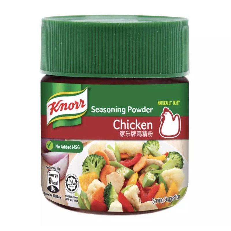 

Knorr Chicken Powder NO MSG Bumbu Kaldu Ayam Tanpa MSG Knorr Singapore / Chicken Cube NO MSG Tanpa MSG
