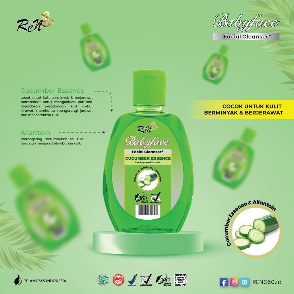 REN BABYFACE FACIAL CLEANSER ada tiga varian