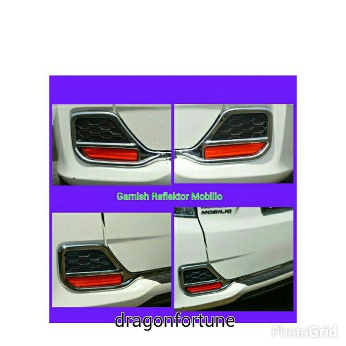 Garnish reflektor mobilio +list bumper chrome mobilio