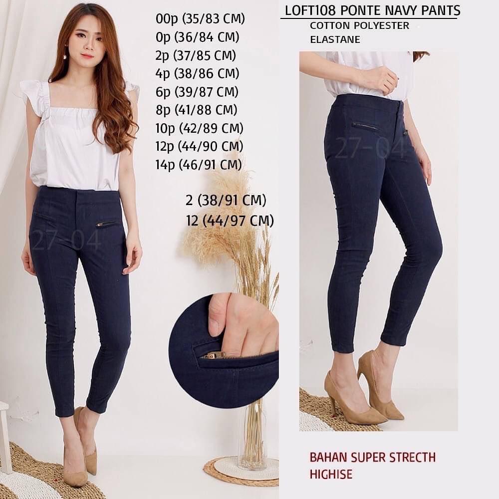 Celana Bahan Wanita Murah Loft 108 Ponte Pants 5 Warna