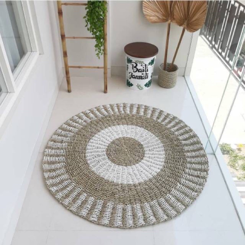 Rug Anyaman Seagrass/Karpet Anyaman Enceng gondok 100-120cm