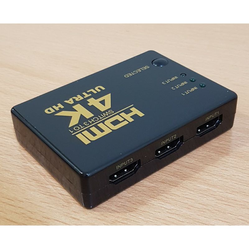 HDMI Switch 3 Port Support 4K Full HD With Remote High Quality