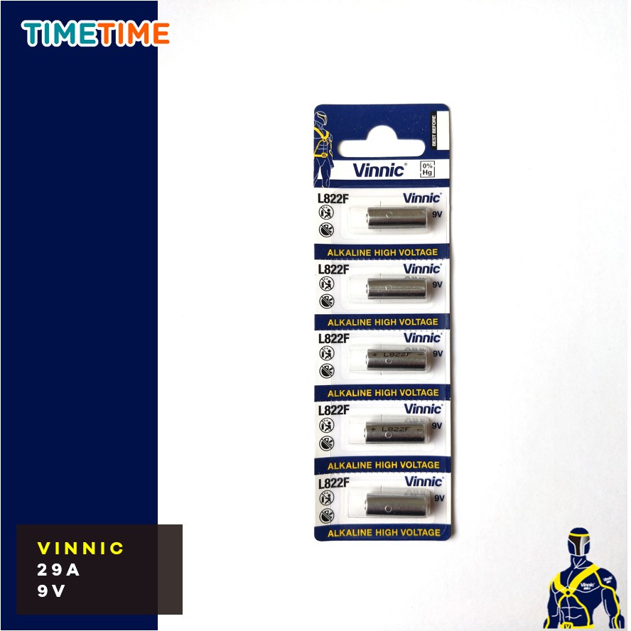 Battery Vinnic 29A 822 9V Baterai Vinnic ORIGINAL ASLI