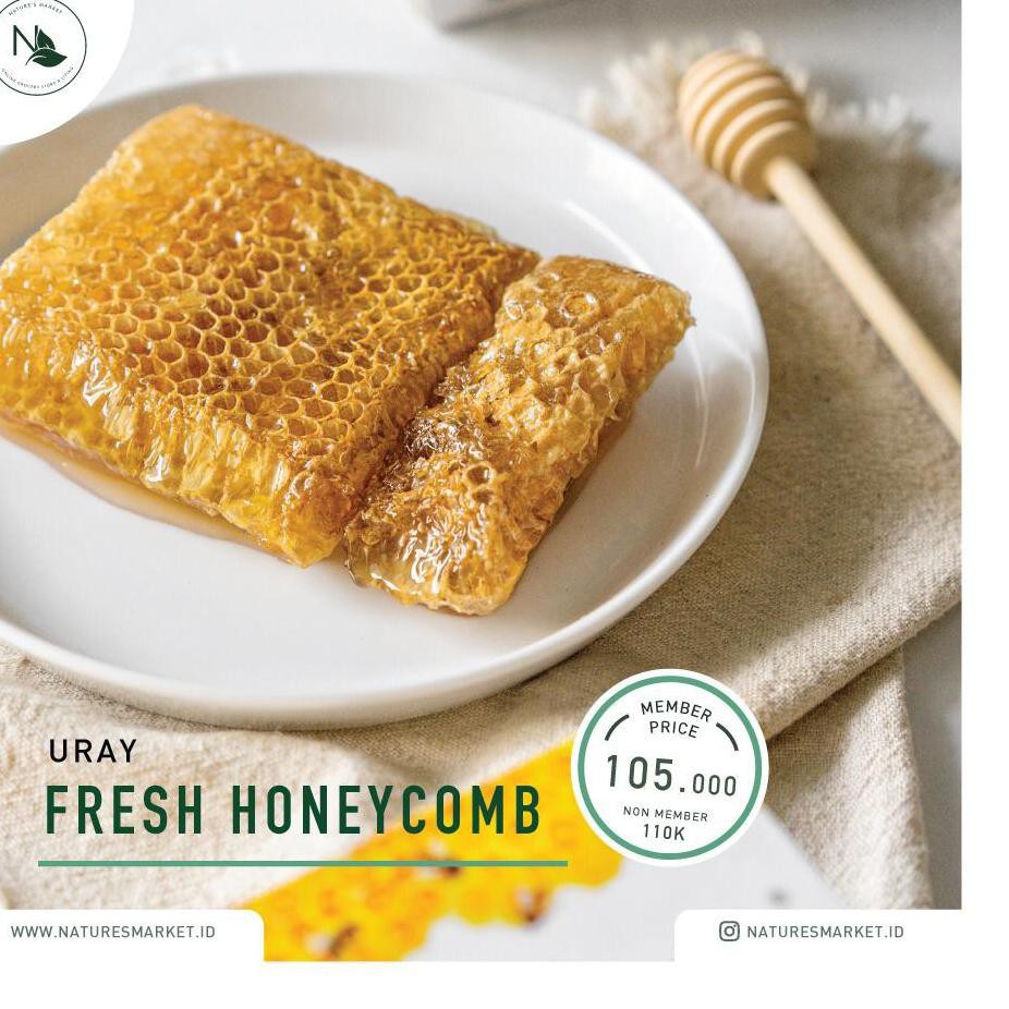 

*TERMURAH* ⌆ MADU URAY FRESH HONEYCOMB 250GR ⇉ Paling Murah!