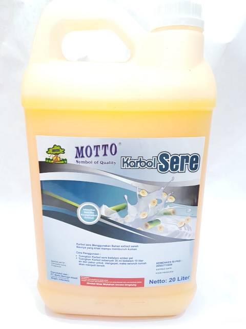 Karbol Sereh 5 Liter Motto / Karbol 5 Liter Motto Y1