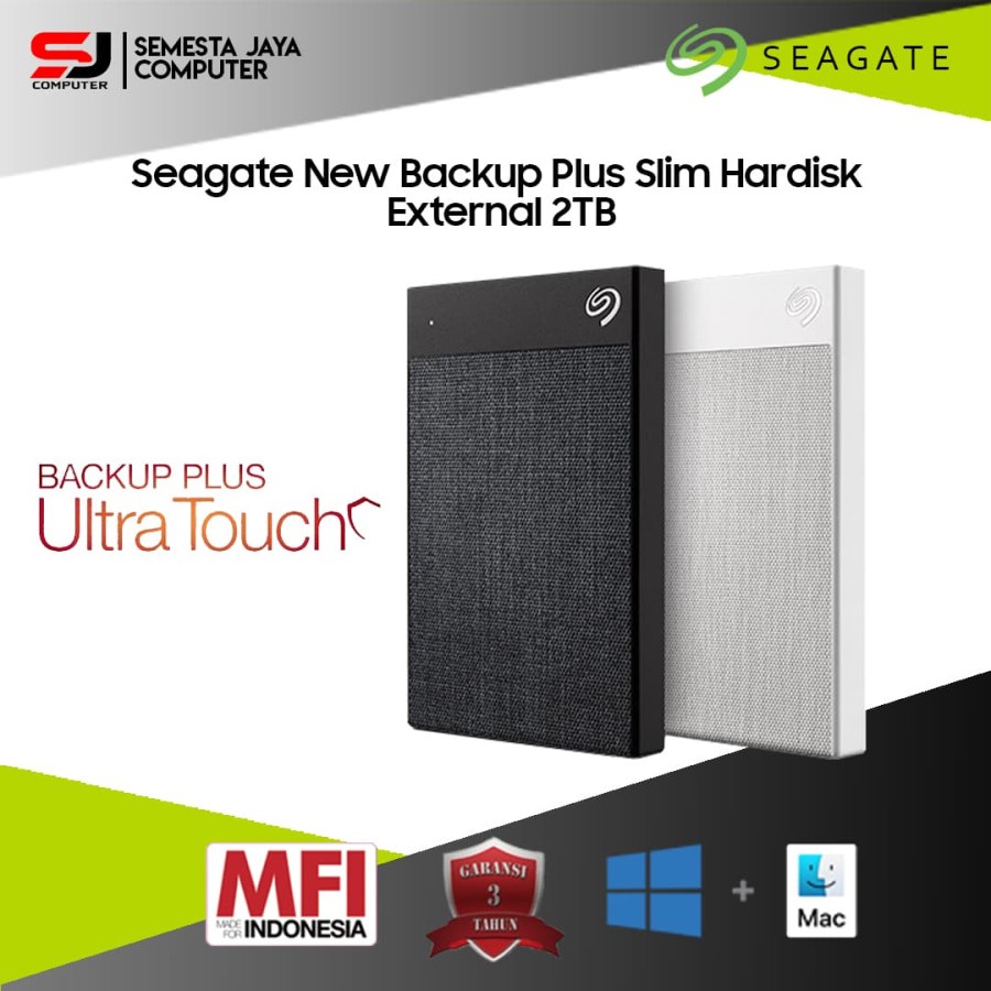 Hardisk External Seagate BackUp Plus Slim 2 TB