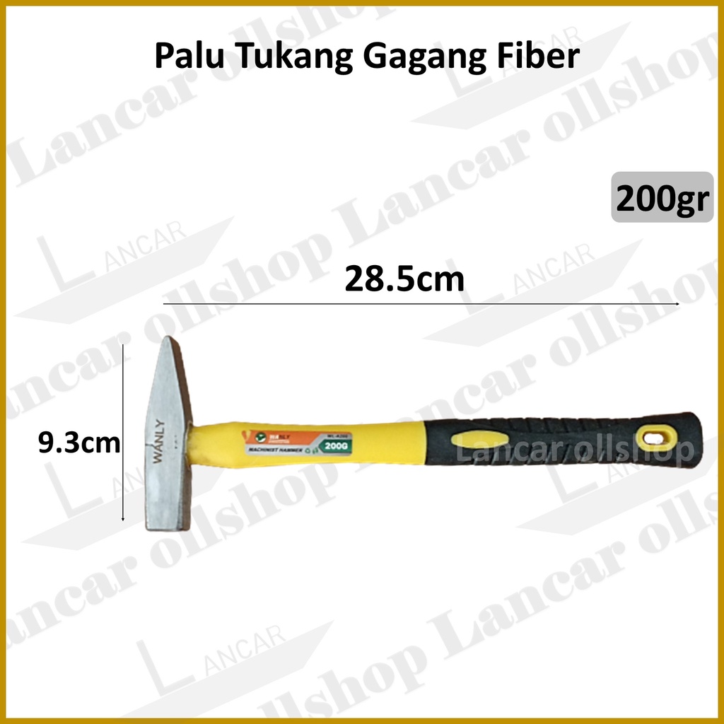 Palu tukang gagang fiber 200g / Palu Serbaguna