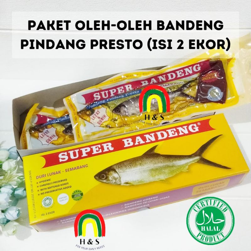 

Super Bandeng Presto Ala Semarang Isi 2 ekor / Paket Oleh - Oleh Bandeng Presto / Bandeng Pindang