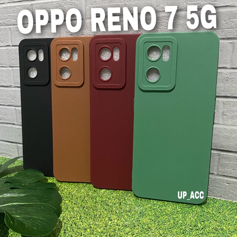 OPPO RENO 7 7Z 5G A96 Case Pro Candy Macaron Warna Tpu Lens Protector Kamera Case Makaron Premium Soft Case Full Cover