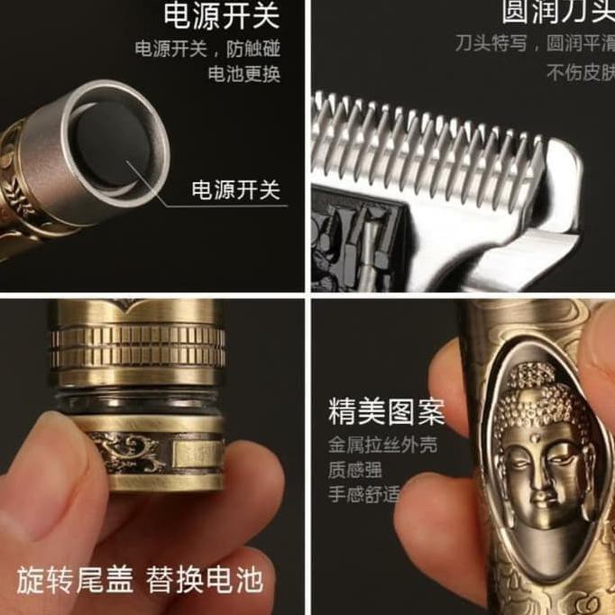 mesin cukur rambut kemei km 1974A alat cukur rambut ukiran