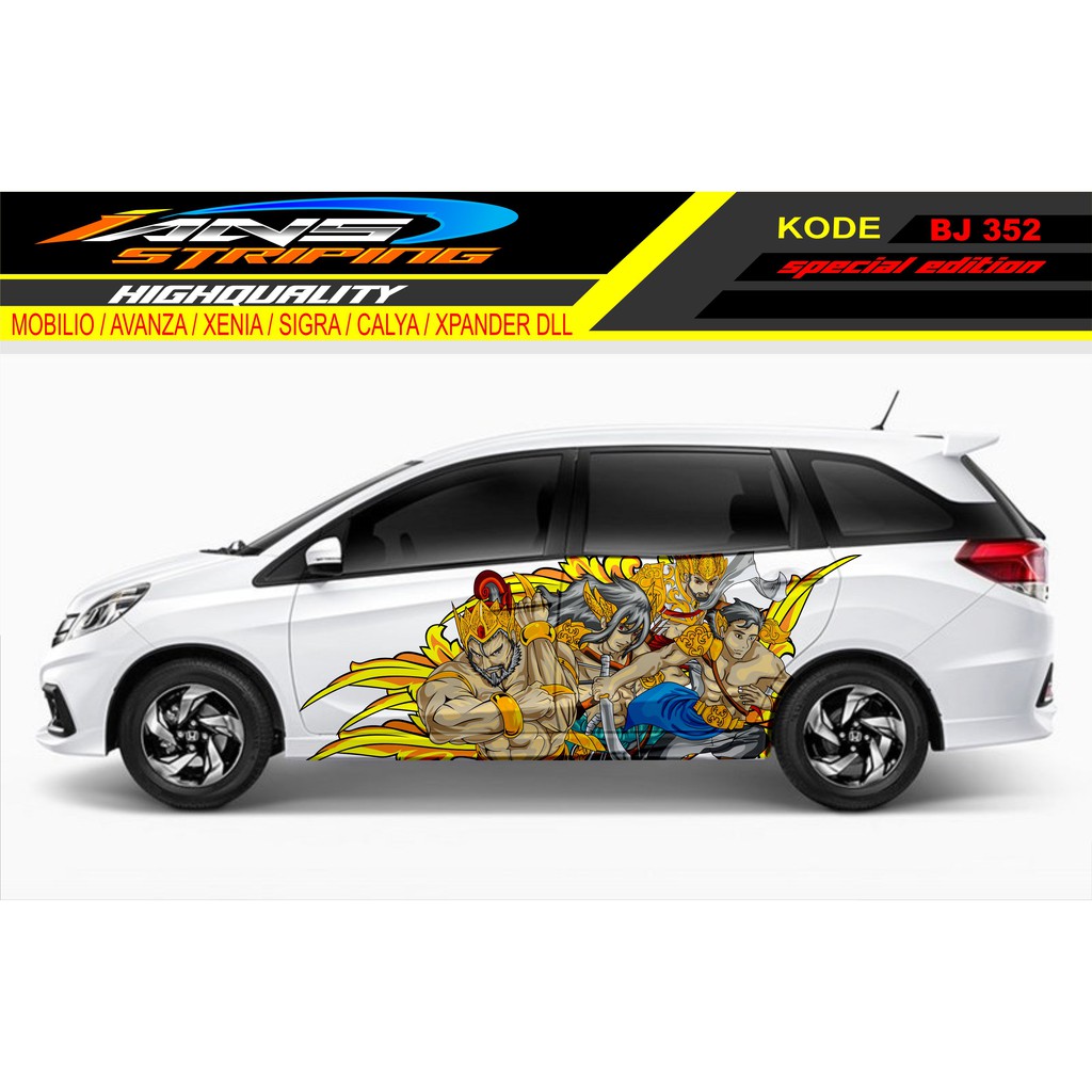 STICKER MOBIL MOBILIO / DECAL STIKER MOBILIO / STIKER MOBIL / STIKER VARIASI MOBIL