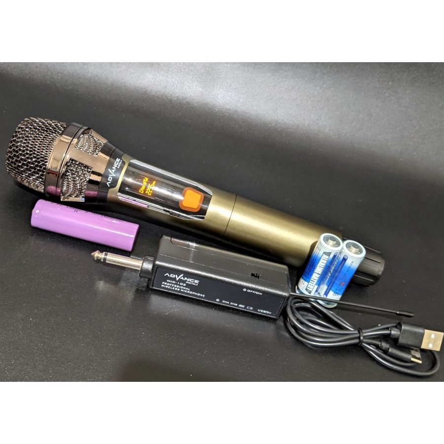 COD MICROPHONE WIRELESS ADVANCE MIC-102 TANPA KABEL MIKROFON KARAOKE ADVANCE 102 TERMURAH