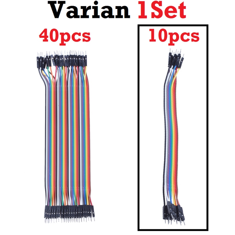 [HAEBOT] Jumper Kabel Arduinoo 10cm Male Female 10pcs buah Board Konektor Pelangi Rainbow Wire Solderless