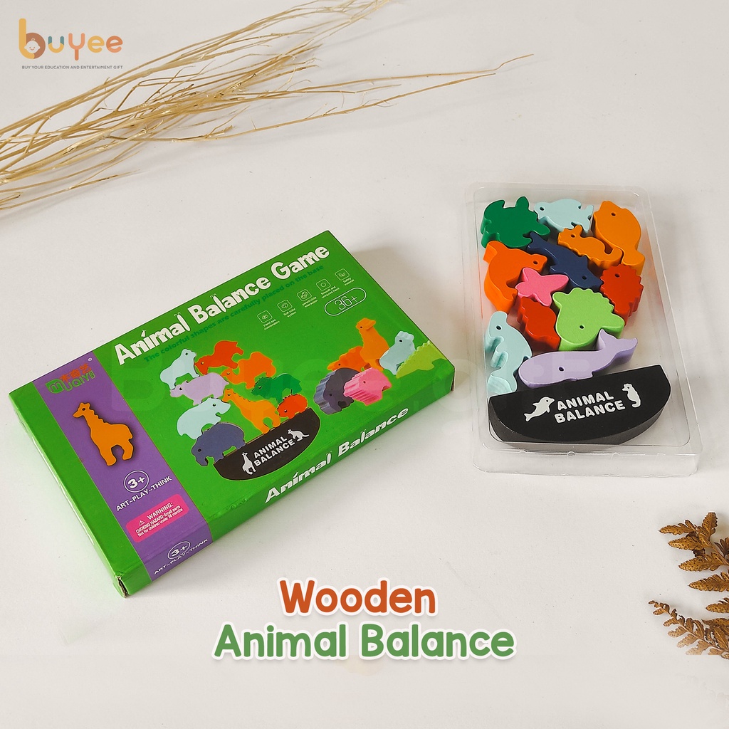 Animal Balance Wooden Toys | Mainan Keseimbangan Hewan