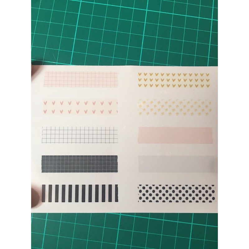 Sticker Tape Journal Sticker Square Tumblr Aesthetic Murah Lucu