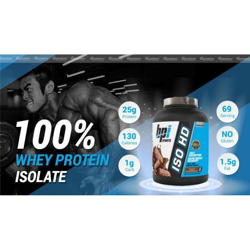 BPI ISO HD WHEY PROTEIN ISOLATE 5 LBS PLUS BCAA SUPLEMEN GYM KESEHATAN MAKANAN TINGGI PROTEIN BPOM