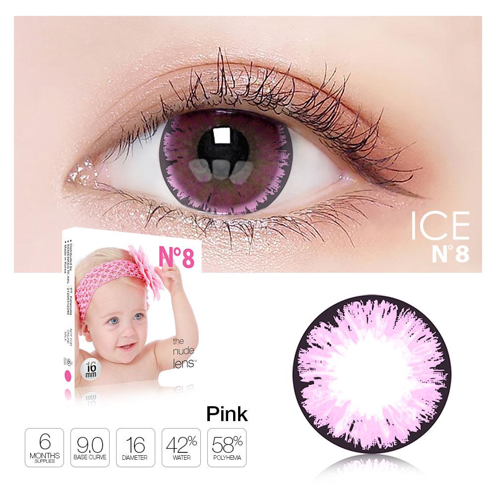 SOFTLENS ICE N8 / ICE NO8 BY X2 FREE LENSCASE / SOFLENS / SOFTLEN