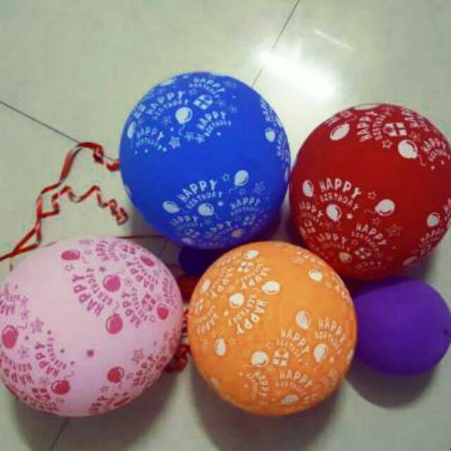 Balon Happy Birthday hbd / balon selamat ulang tahun