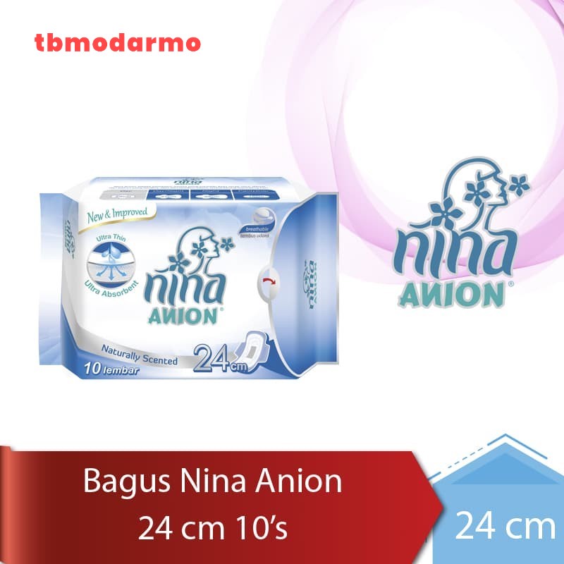 TBMO Bagus Nina Anion Pembalut 24 cm 10's W-21229