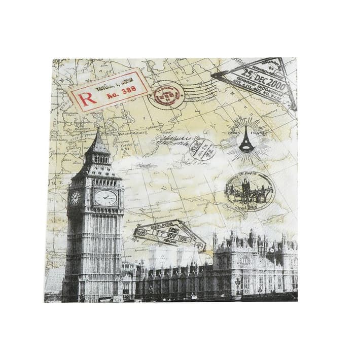 Decoupage Napkin - Tissue Decoupage 2Ply CT-Big Ben UK Parliament