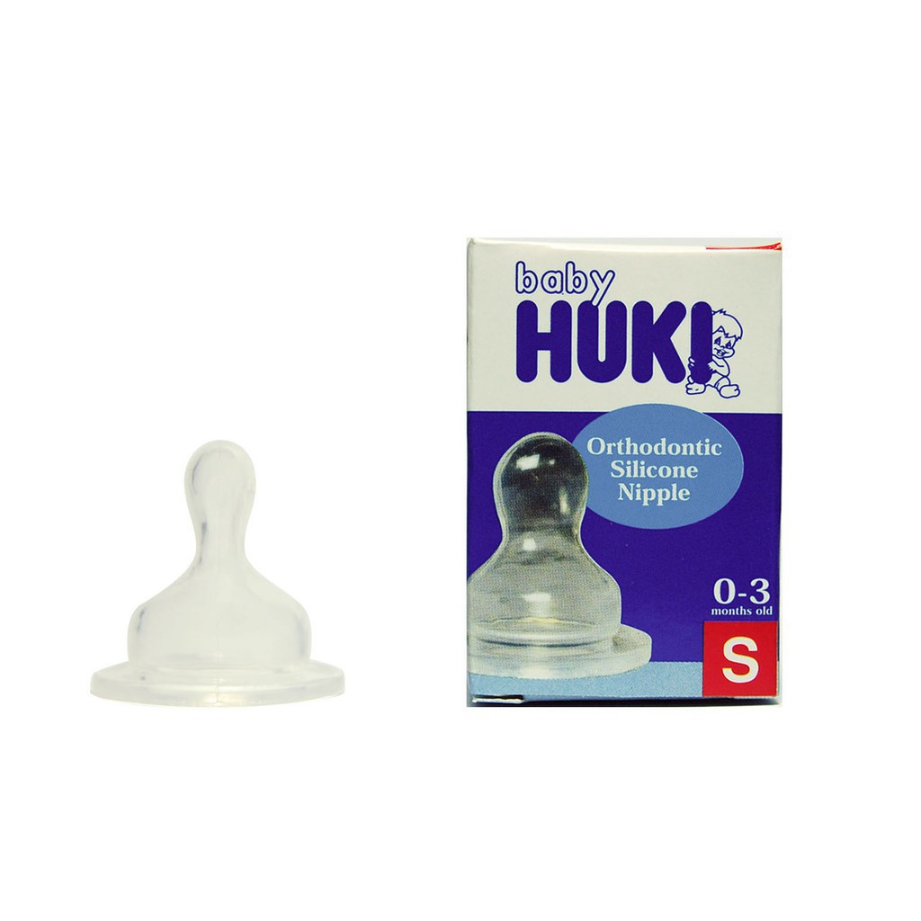 Huki Dot Nipple Orthodontic / Huki Dot Gepeng Huki Dot Silicone Orthodontic S M L