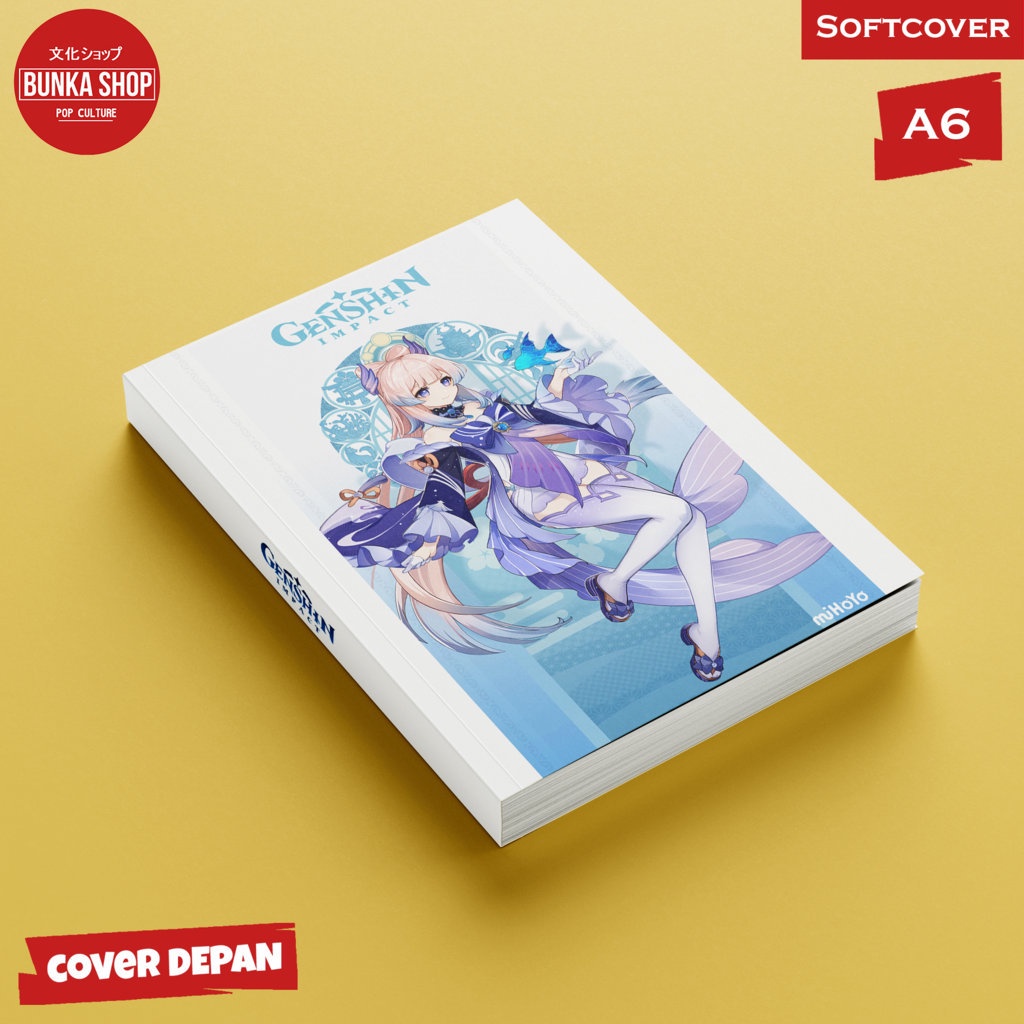 

Pocket Note Game Genshin Impact Sangonomiya Kokomi Softcover A6 Buku Tulis Catatan Notes Agenda Planner Jurnal