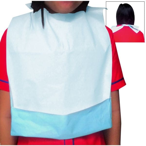 Dental Bib+Kantong Blue OneMed pak isi 100lbr OT