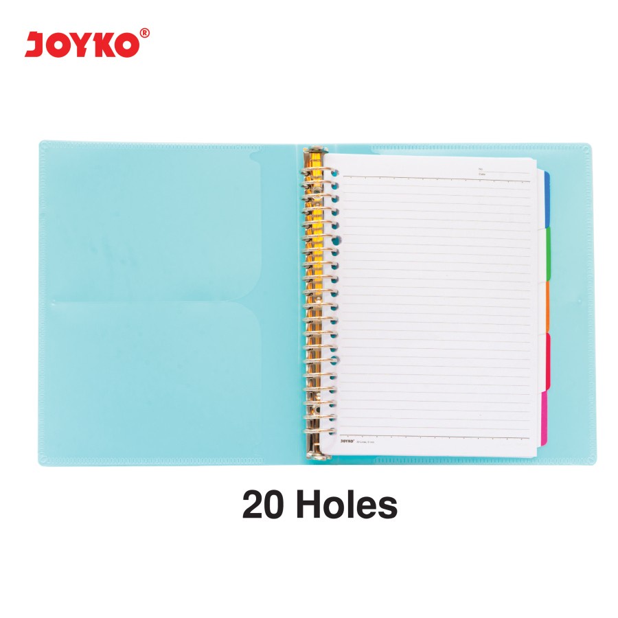 Ring File Binder Note / Buku Binder Joyko A5-MHPT-M516 Warna Pastel