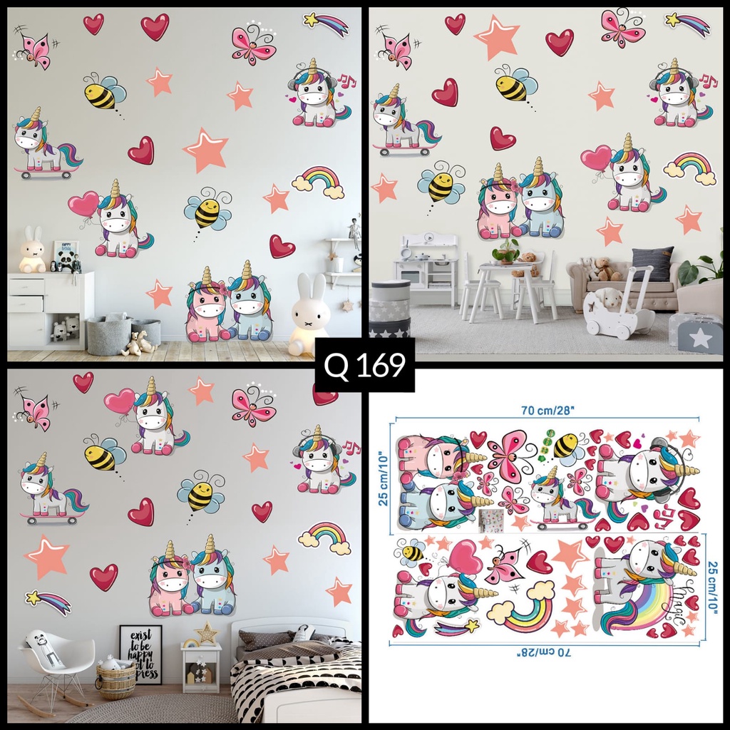 P1 WALLSTICKER WALL SETIKER STIKER STICKER DINDING MY LITTLE LITLE KUDA PONY PONI UNICORN TEMPELAN WALLPAPER WELPAPER WALPAPER HIASAN DEKORASI DECOR RUMAH RUANG KAMAR TIDUR ANAK ANAK COWOK CEWEK COWO CEWE PREMPUAN HIASAN TEMBOK ANIMAL KERETA LUCU KEKINIAN