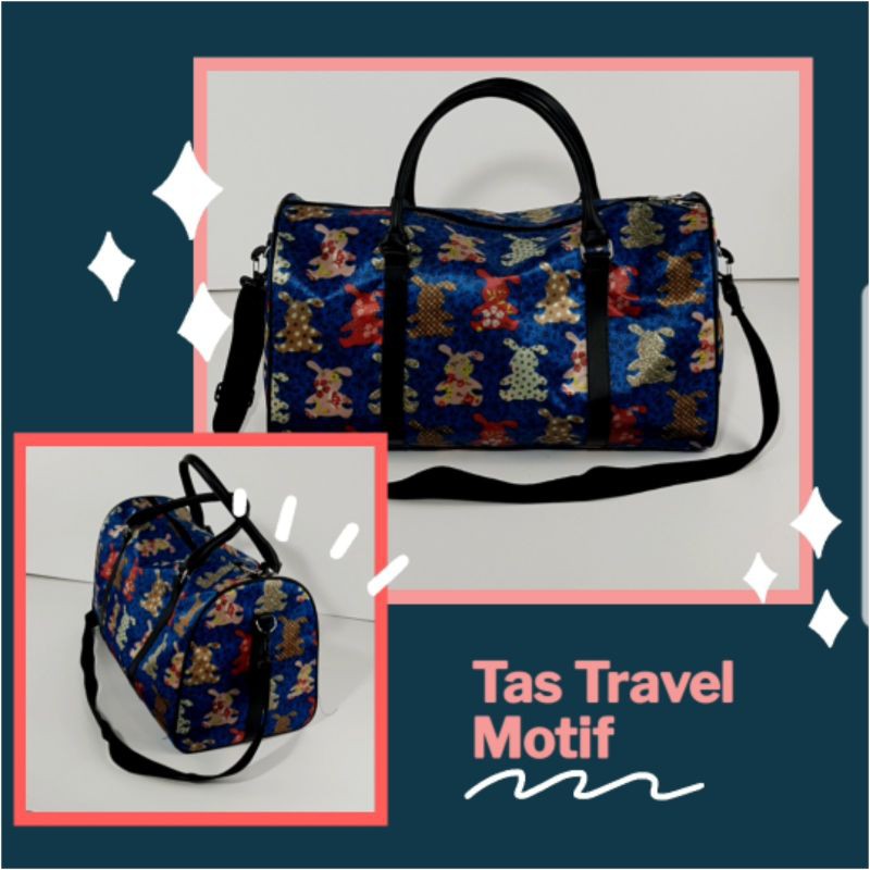 Travelbag Pria Wanita sangat pas buat jalan2 bahan sintetis