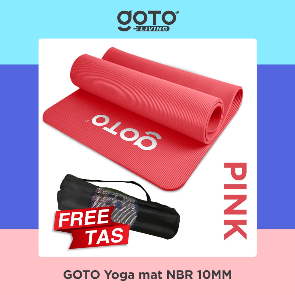 Goto NBR Yoga Mat 10mm Matras Alas Anti Slip Tebal Image 9