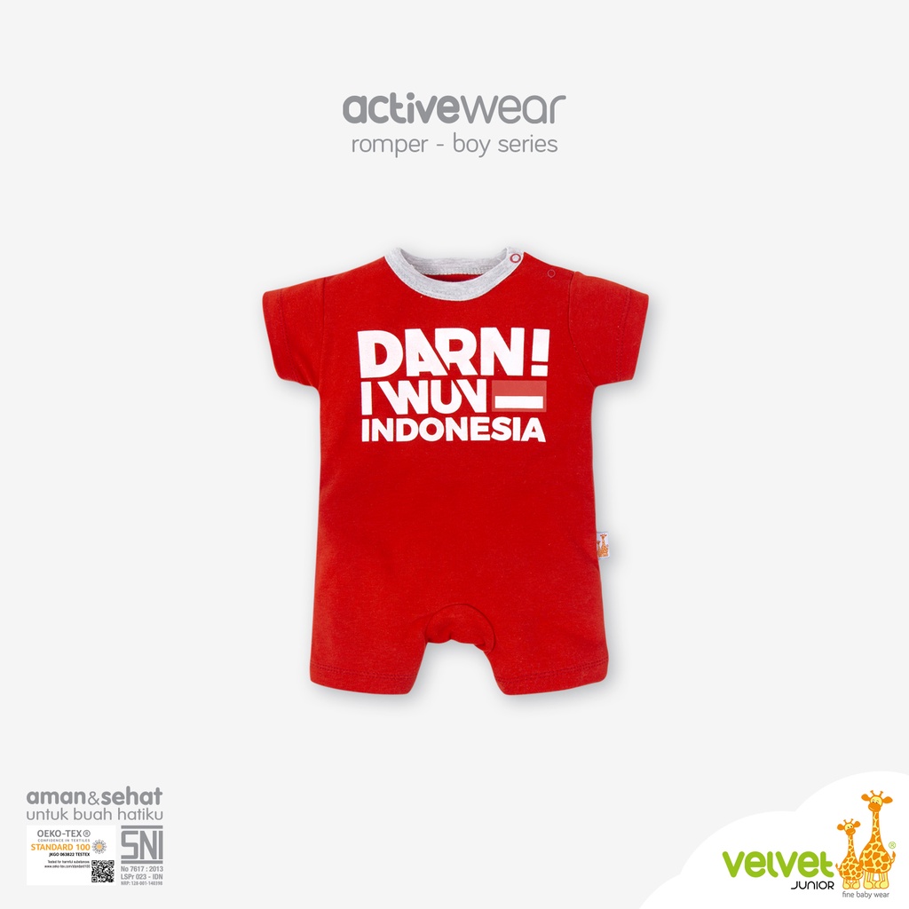 Velvet Junior ActiveWear Bodysuit Segiempat Paha - DILI series