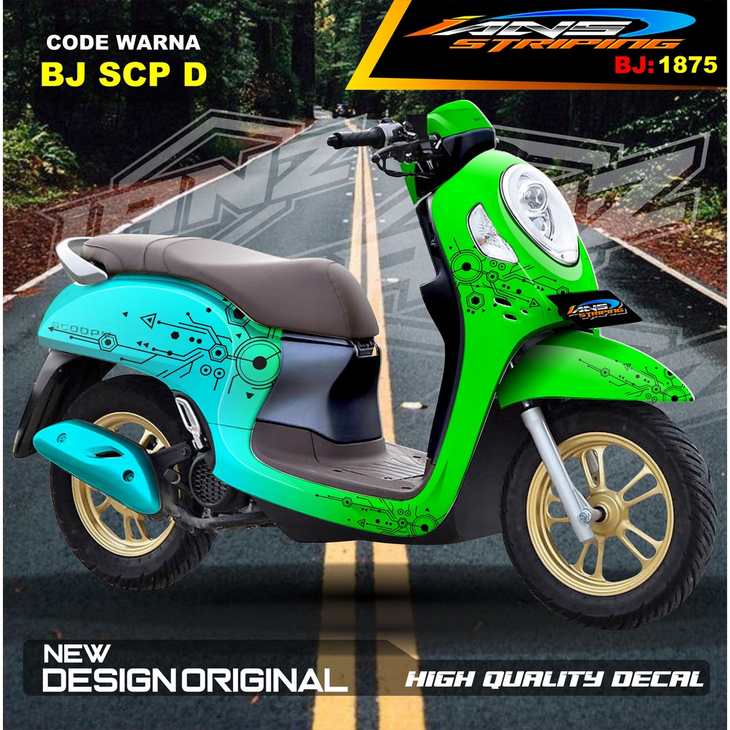 DECAL STICKER FULL BODY SCOOPY / STICKER ALL NEW SCOOPY / STIKER FULL BODY SCOOPY TERMURAH / STIKER MOTOR SCOOPY / STIKER MOTOR