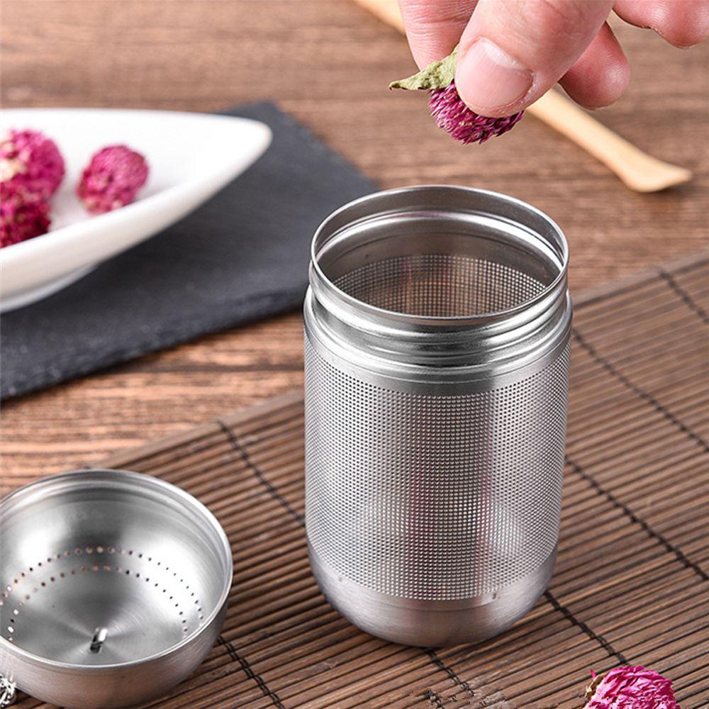 [Elegan] Tea Infuser Spices Jaring Extra Fine Dengan Kait Rantai316 Stainless Steel Pemisahan Sisa Teh Bola