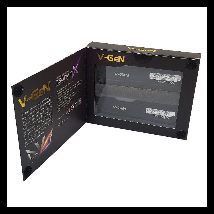 DISKON DDR4 16GB (8GBX2) 3600MHZ V-GEN TSUNAMIX CL 18-19-19-39 RGB LEBIH MURAHPALING LARIS
