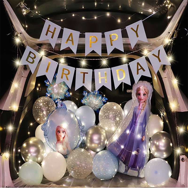 [paket]  Set paket balon dekorasi ulang tahun perlengkapan decor ultah happy birthday party dewasa i