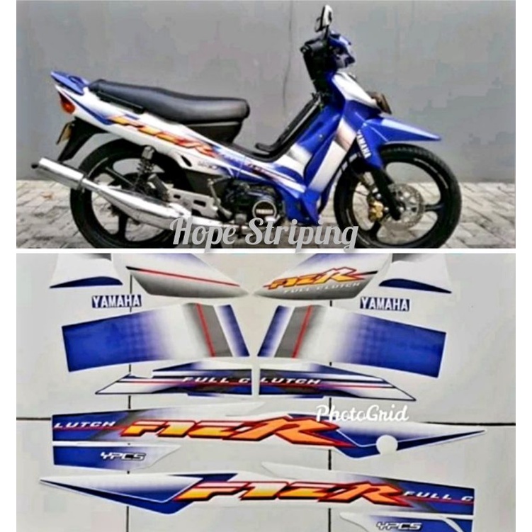 Striping Yamaha F1zr full Clutch 2003 Biru