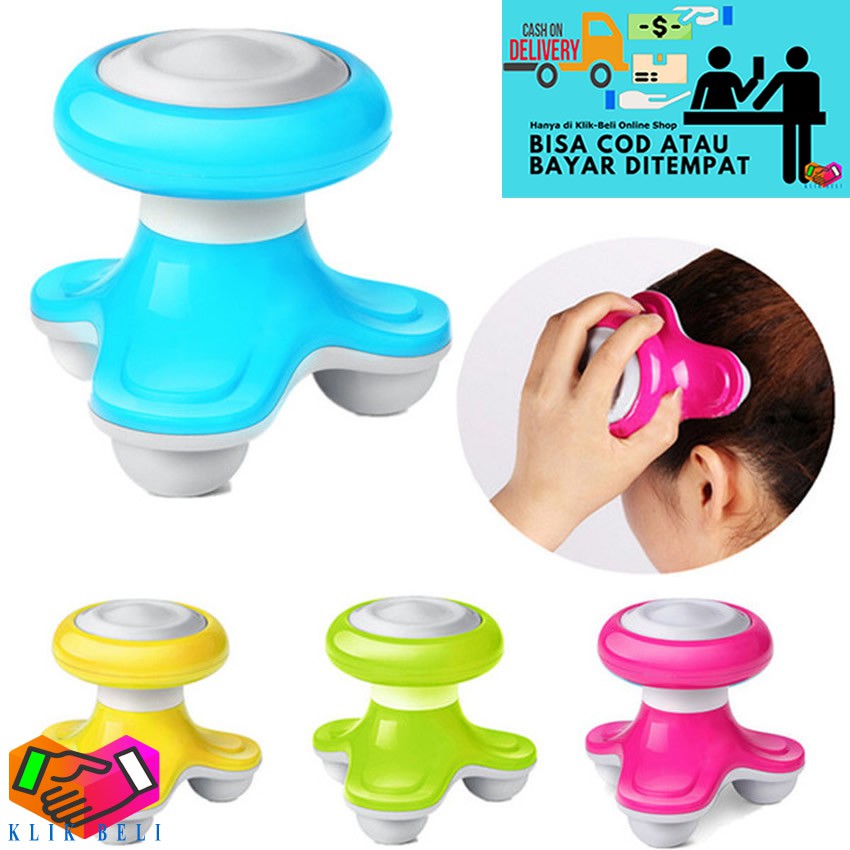 Mimo Alat Pijat Elektrik Kepala / Alat Pijit Punggung Kaki Leher Mini Massager - Random