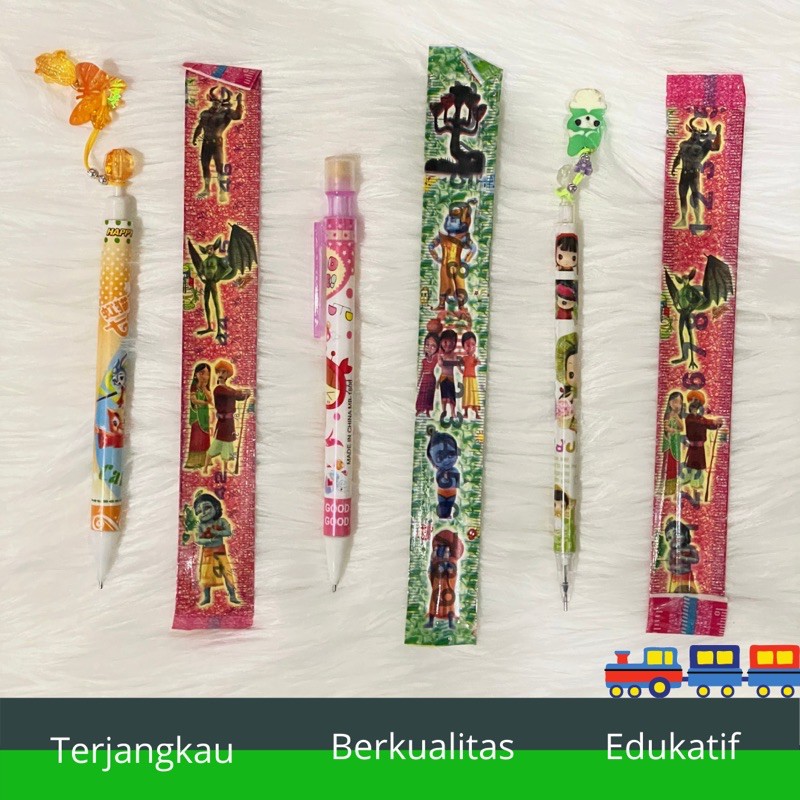 

Pensil & Penggaris Gelang - Alat tulis pensil pilot dan penggaris