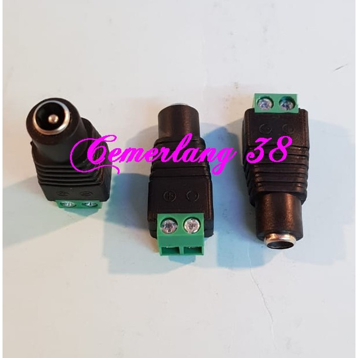 Jack DC CCTV Power Female / Connector Camera CCTV Betina / Jack DC kamera pengintai cewek cw