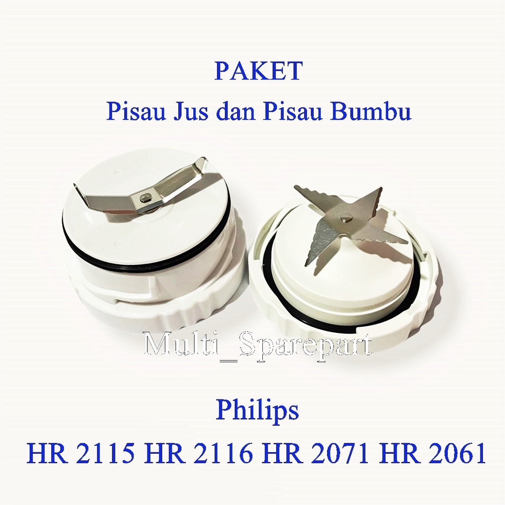 Pisau Blender Jus dan Bumbu 2 PCS PHILIPS HR 2115 HR 2116 HR 2071 HR 2061