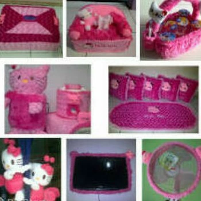 homeset boneka karakter helo kity pink