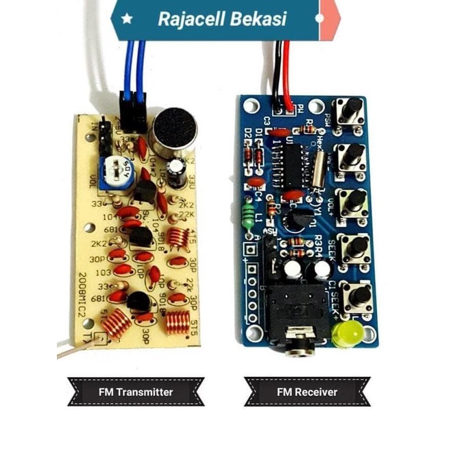 Fm Radio Pemancar 76 108Mhz Wireless Mic Transmitter Diy Kit Modul