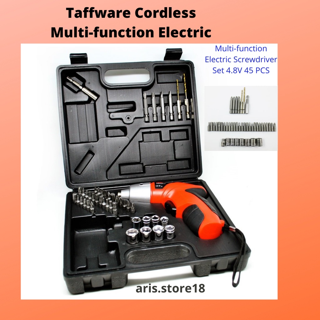 Cordless Multi-function Electric Screwdriver Set 4.8V 45 PCS