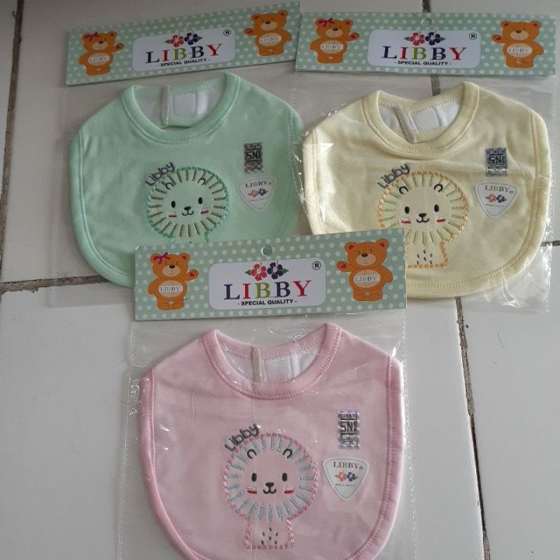 Libby Slabber bayi / BIB bayi bordir warna / celemek makan bayi