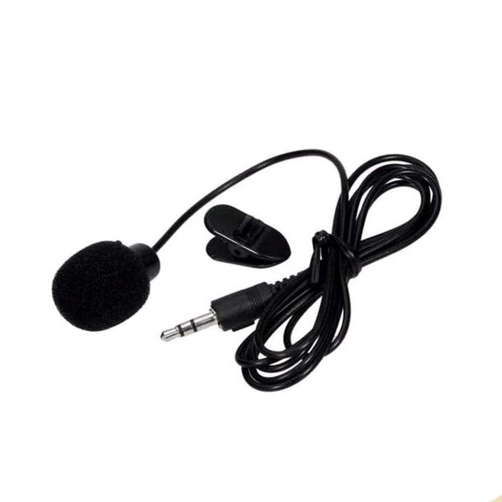 Microphone 3,5mm with clip on for smartphone / mic jepit for android smule