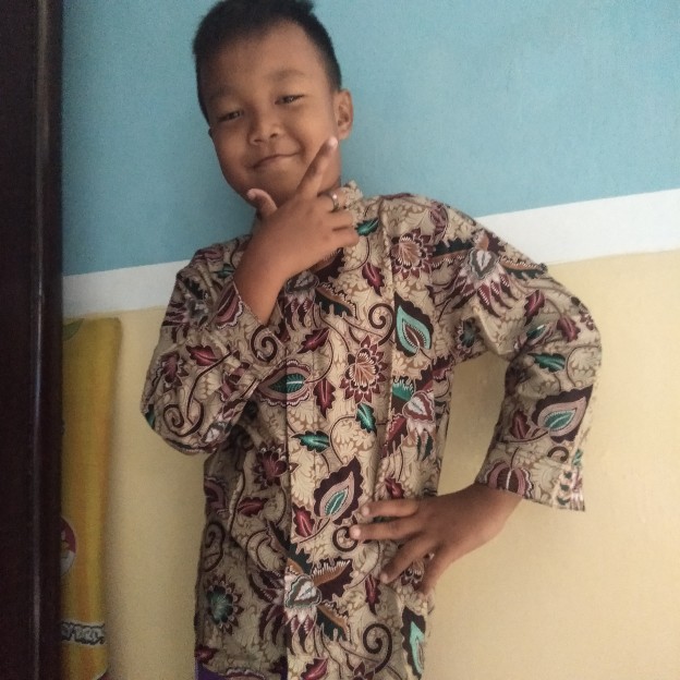 Kemeja Koko Batik Anak Lengan Panjang Katun Halus Series By Nattaline