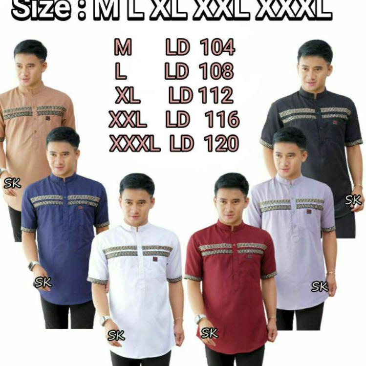 Dijamin Miring harga.. BAJU KOKO KURTA FF DEWASA LENGAN PENDEK
