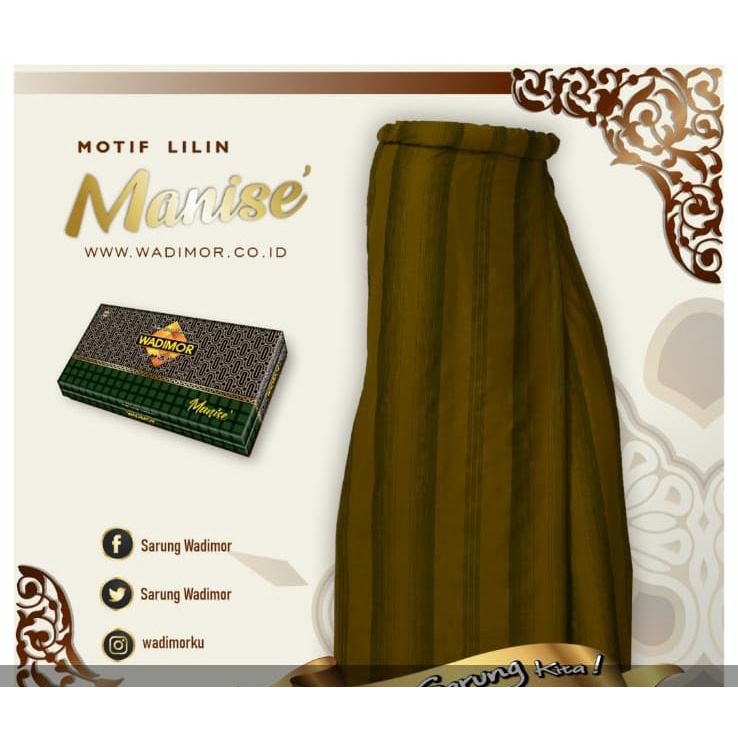 Sarung WADIMOR Aneka Motif MANISE TERATAI WAKANDA SULAM TEMANTEN Sarung Tenun Laki Laki
