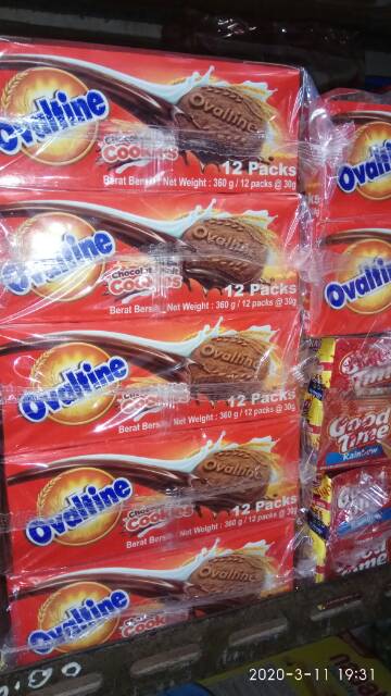 ovaltin biskuit ovaltine cokies 1pack isi 12pcs